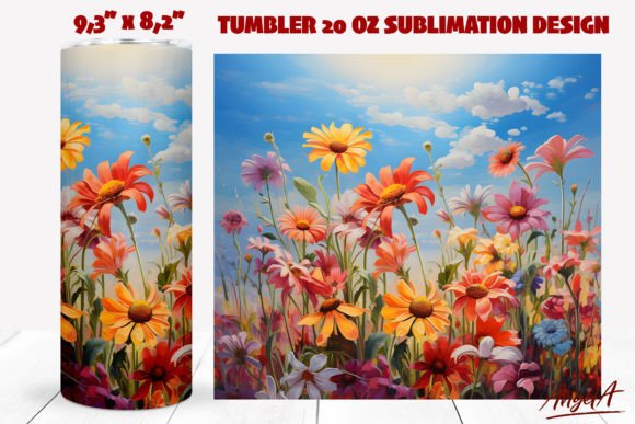 Flower Tumbler Sublimation Wrap / Oil Pa