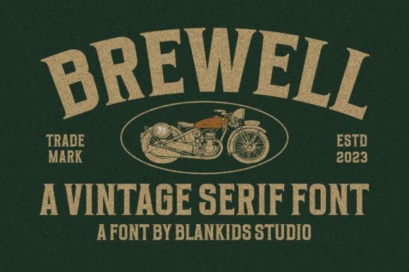 vintage serif font