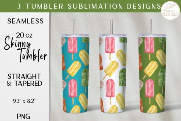 Summer Popsicle Tumbler Sublimation Wrap