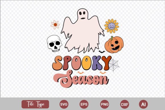 Spooky Season Retro Groovy Sublimation